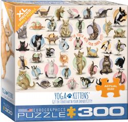 EUROGRAPHICS 300PCS LARGES PIÈCES - CHATS AU YOGA